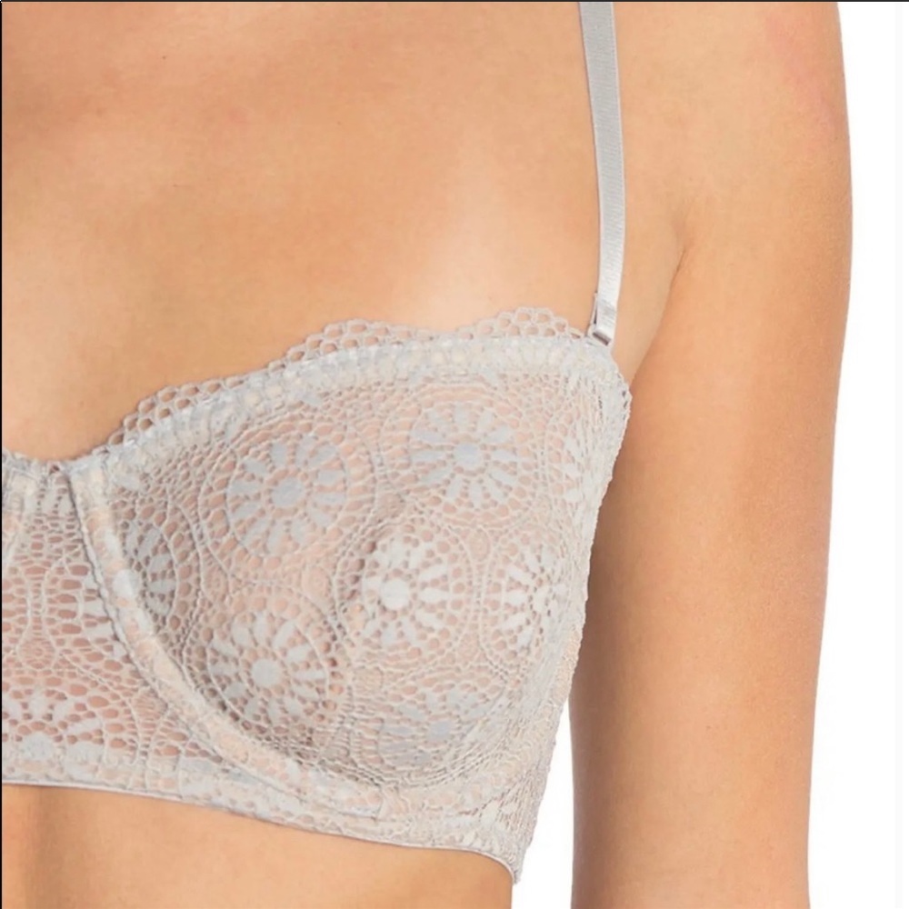32D NWT Free People Starla Underwire Bra - Black - Picture 4 of 8